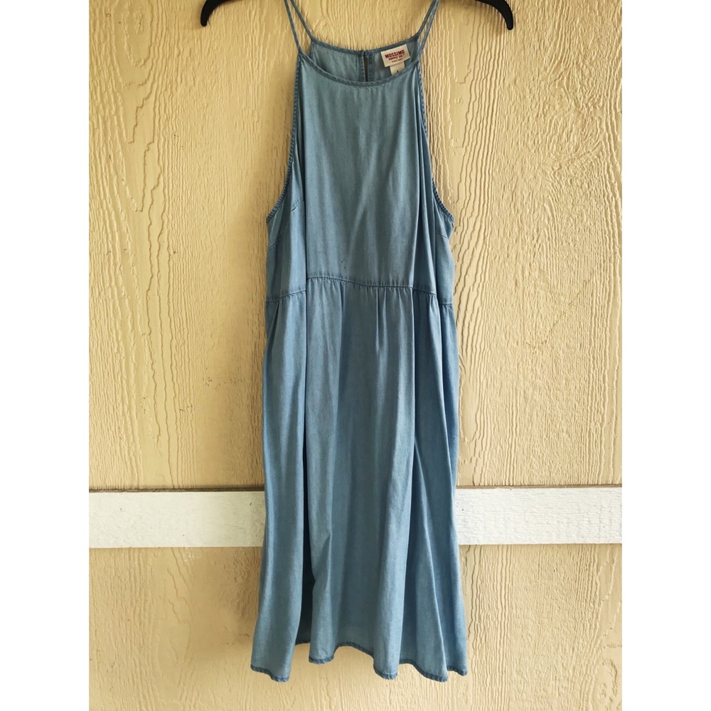 Mossimo denim sleeveless full midi dress